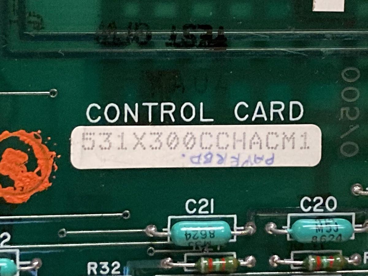 Used General Electric,531X300CCHACM1,Control Card