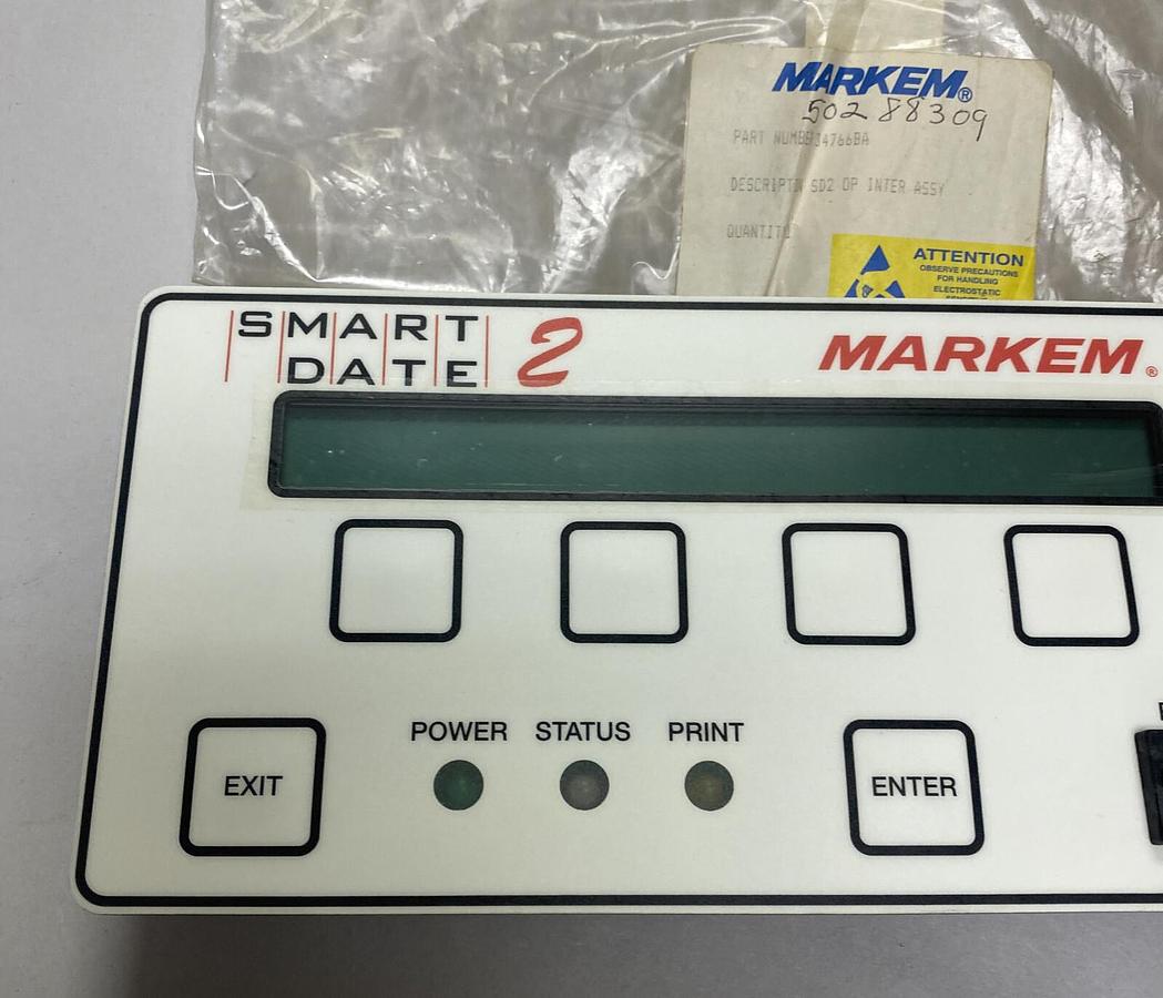 MARKEM,34766BA,SMART DATE 2 OPERATOR INTERFACE PANEL NEW