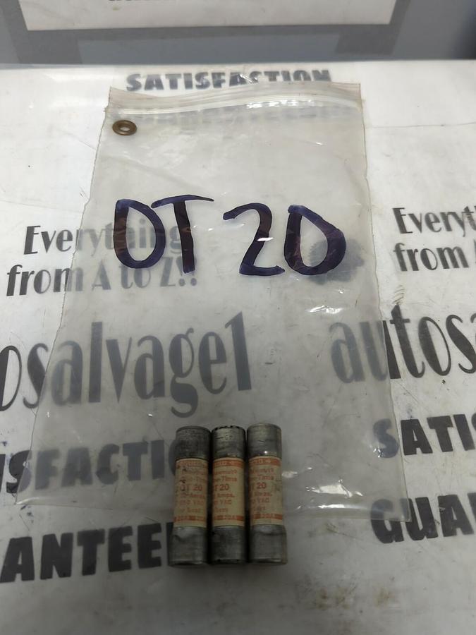 GOULD SHAWMUT,OT20,ONE-TIME FUSES LOT OF 3 NOS