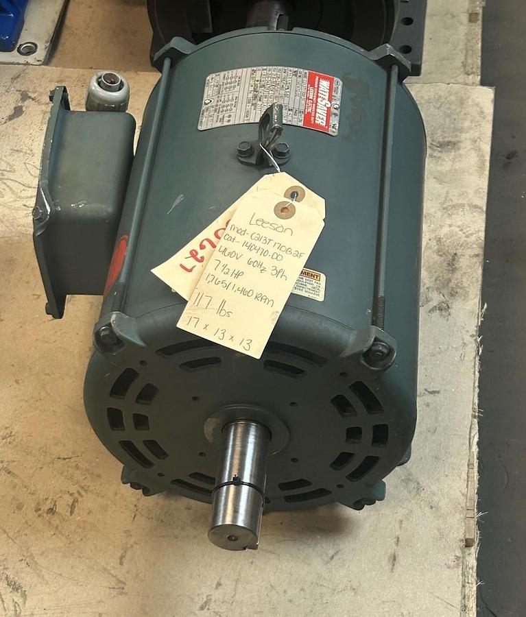 Used LEESON,140470.00,INVERTER DUTY MOTOR 7.5HP 208-230/460V 1765RPM 3PH 213T FRAME