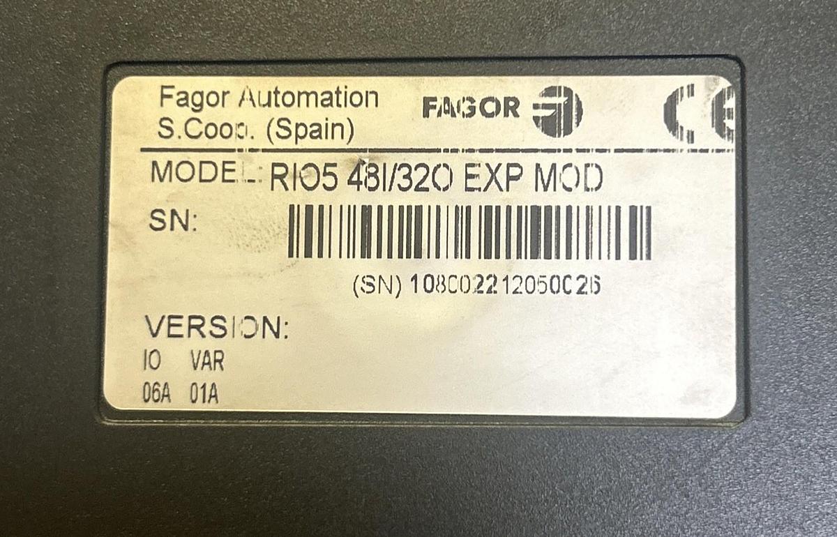 Used FAGOR,RIO548I/320,EXPANSION MODULE