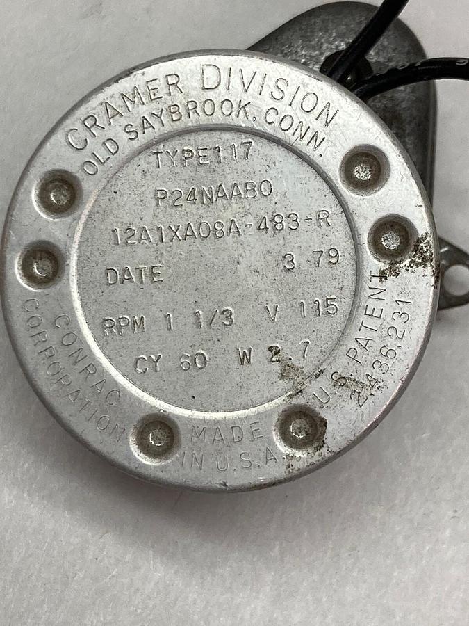Cramer Division,P24NAABO,Division Motor 1 1/3 RPM 115V