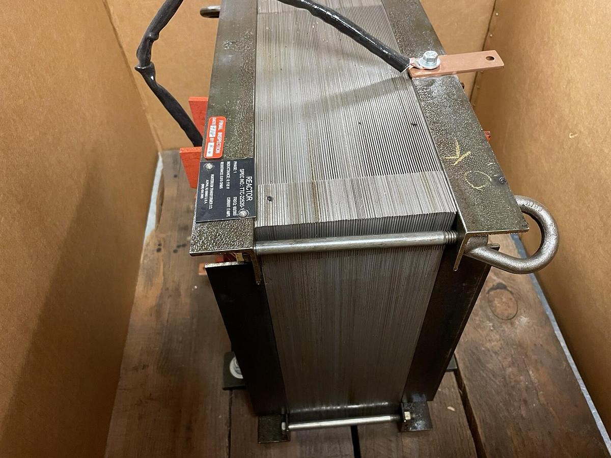 Used HUNTERDON TRANSFORMER,TTC-22520-1,REACTOR 1PH FREQ 60/300 IND 0.118H CURRENT 17A