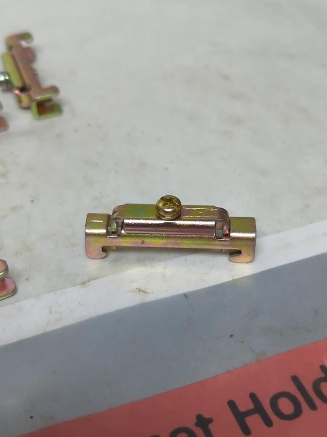 SQUARE D,8501-N10,DIN CHANNEL END CLAMP BOX OF 9 PCS. NOS