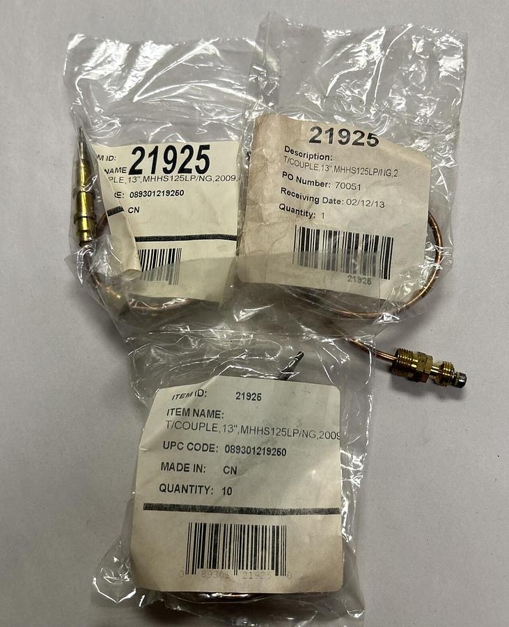 UNBRANDED,21925,THERMOCOUPLE LOT OF 3 NOS
