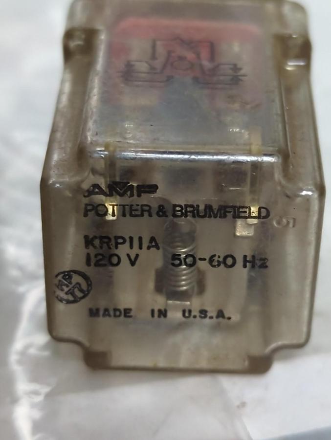 Used P&B,KRP11A,PLUG IN RELAY 8-PIN LOT OF 4 PRE-OWNED
