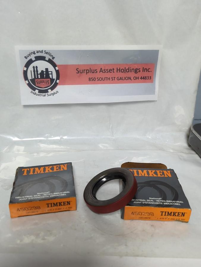 TIMKEN,450298,OIL SEAL 1.875X3X.5 INCH LOT OF 2 NOS