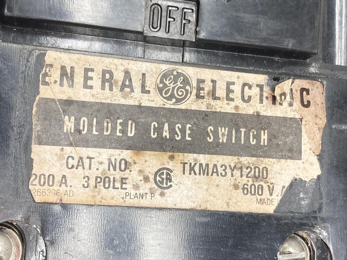 Used General Electric,TKMA3Y1200,Circuit Breaker 1200A 600V 3P