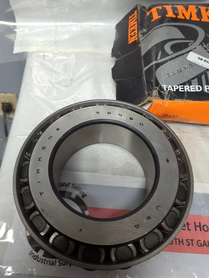 TIMKEN,98400,ROLLER BEARING CONE NOS