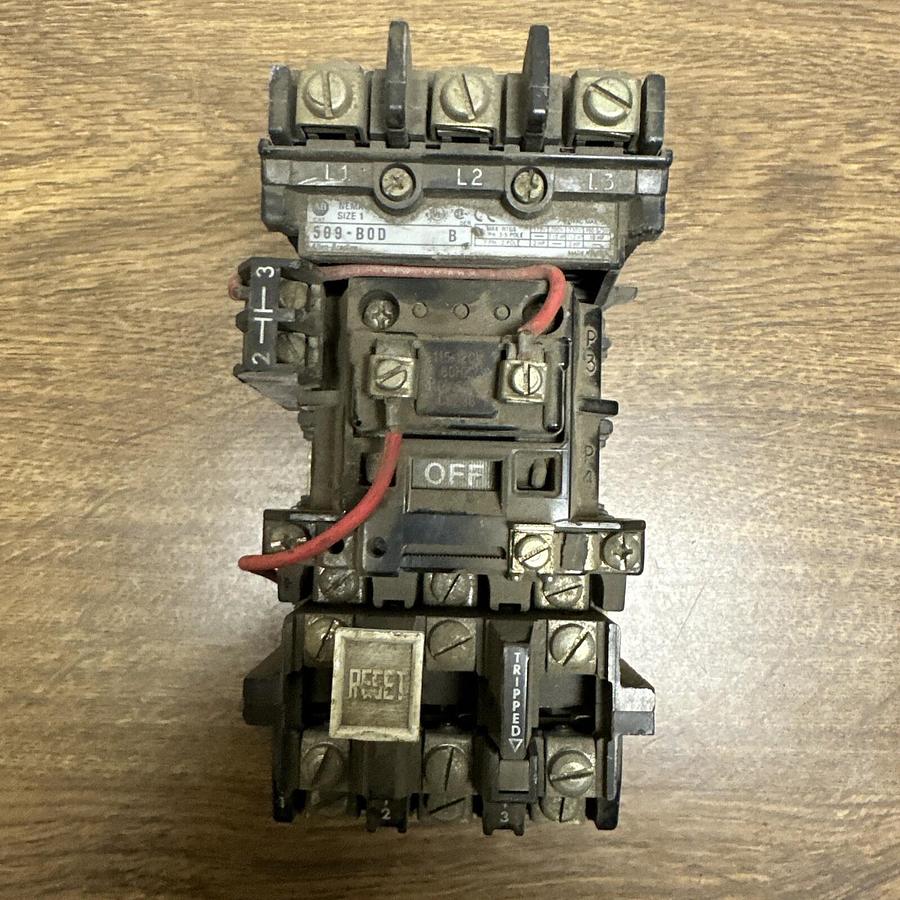 Used Allen-Bradley,509-B0D,Ser B Starter Nema Size 1