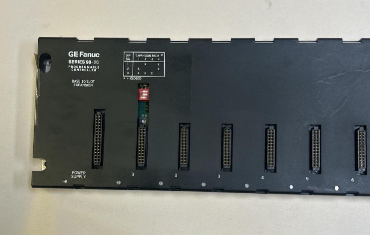 Used GE FANUC,IC693CHS392C,10 SLOT EXPANSION PLC RACK