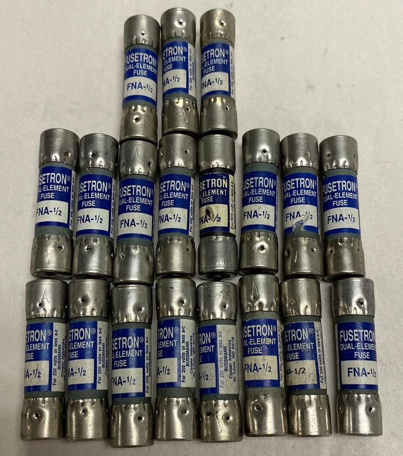 Cooper Bussmann,FNA-1/2,Fuse 1/2 AMP Lot of 18 NOS