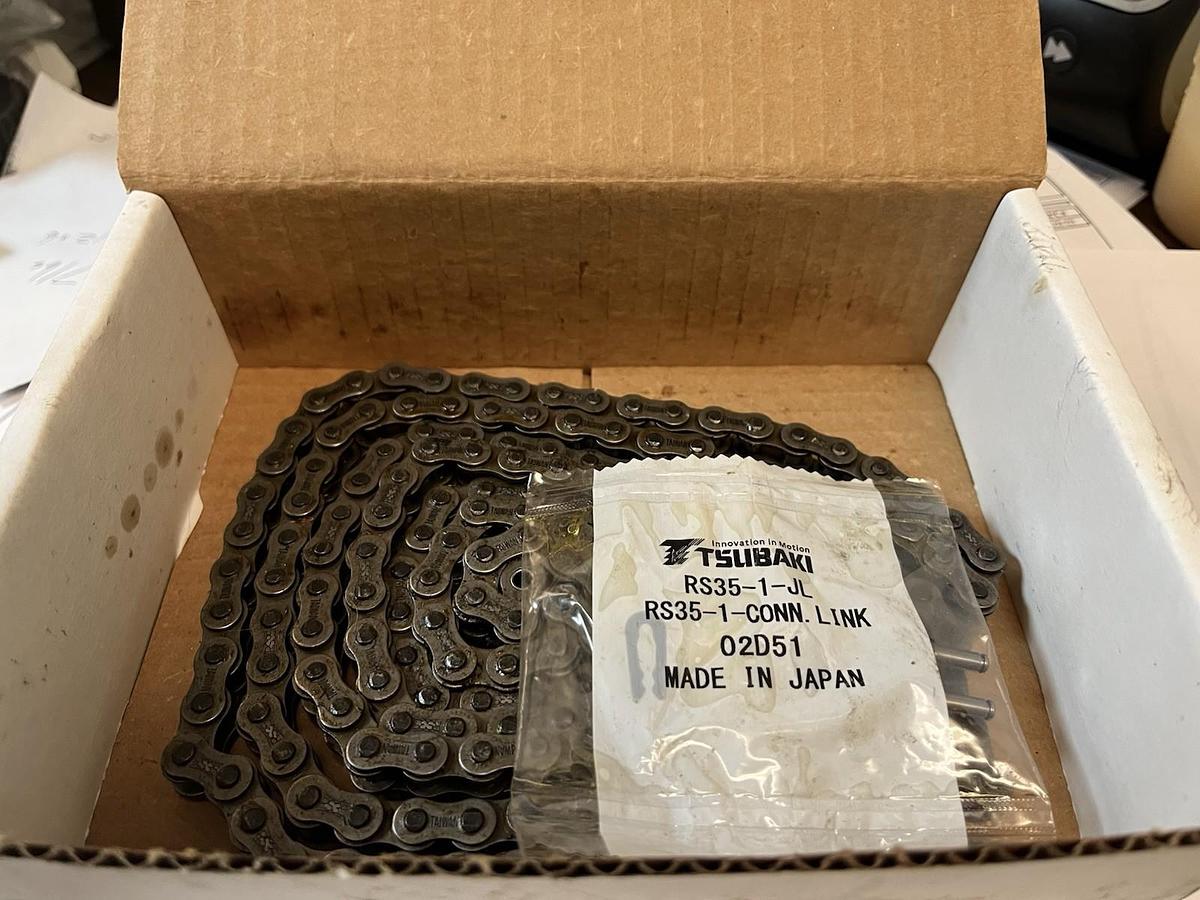 TSUBAKI,RS35,ROLLER CHAIN RIVET WITH CONNECTING LINK RS35 10FT