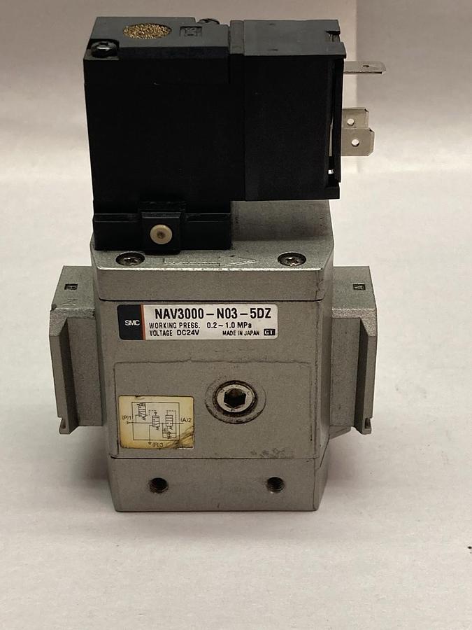 Used SMC,NAV3000-N03-5DZ,Valve 0.2-1.0MPa 24VDC