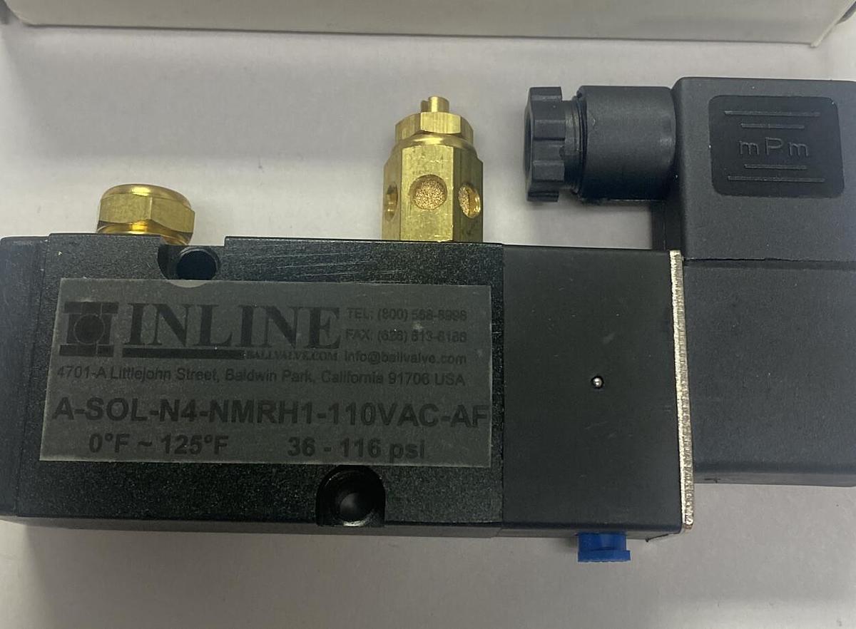 INLINE,A-SOL-N4-NMRH1-110V-AF,SOLENOID VALVE NOS