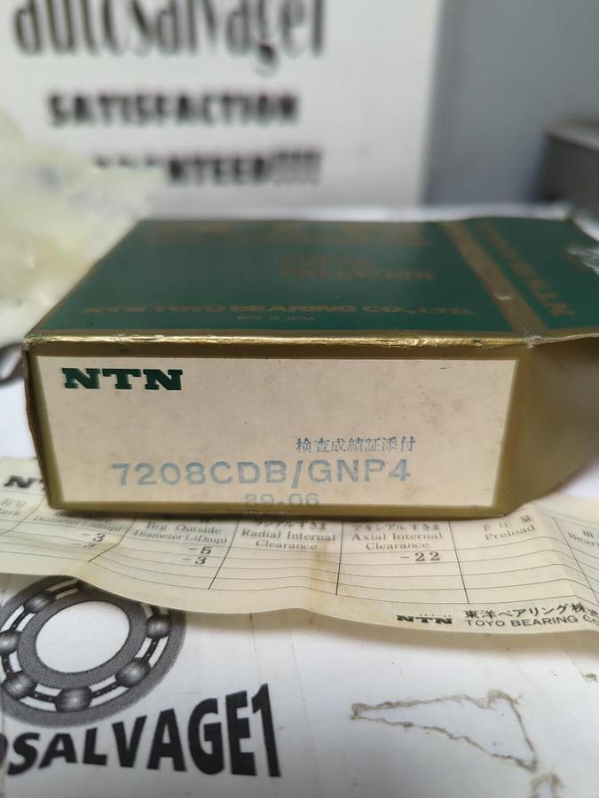 NTN,7208CDB/GNP4,SUPER PRECISION ANGULAR CONTACT BEARING NOS