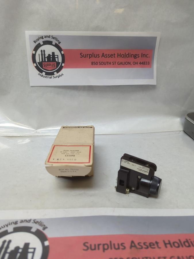 CUTLER-HAMMER,C320FB,FUSE HOLDER FOR KTK TYPE FUSE 15 AMP NOS