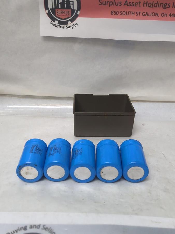 Used COMPUTAMITE,FAF2600-40-A1,CAPACITOR 2600MFD 40VDC LOT OF 5 PRE-OWNED