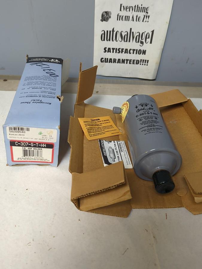 SPORLAN,C-307-S-T-HH,CATCH-ALL FILTER/DRIER 7/8 INCH ODF SOLDER NOS