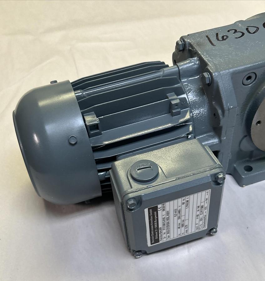 BAUER,SG2-21/DK64-163L-AS/V,GEAR MOTOR 0.3KW 1600RPM 460V