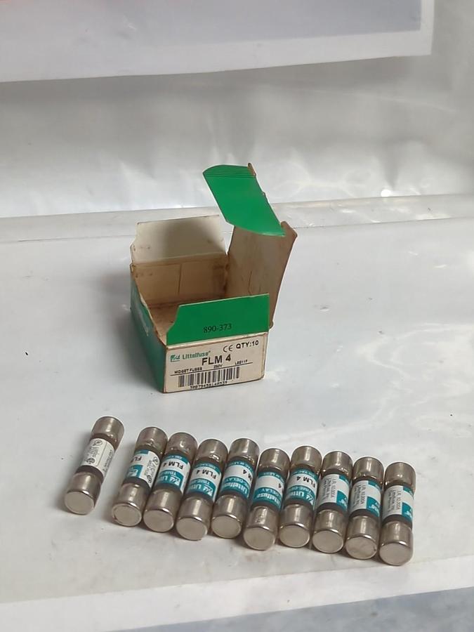LITTELFUSE,FLM4,TIME DELAY FUSES 4 AMP BOX OF 10 NOS
