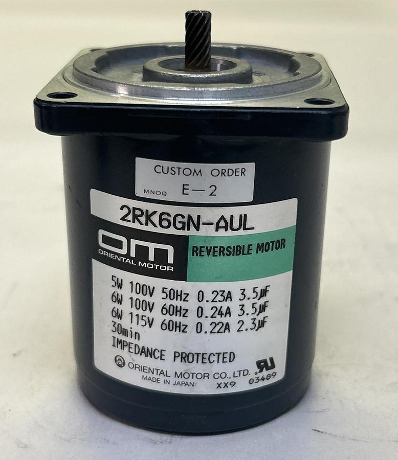 Used ORIENTAL MOTOR,2RK6GN-AUL,REVERSIBLE MOTOR