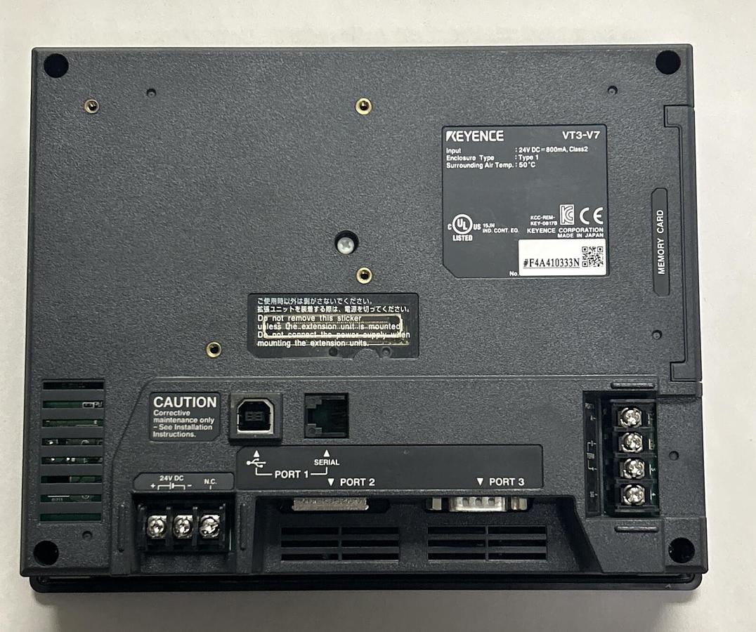 Used KEYENCE,VT3-V7,TOUCH PANEL