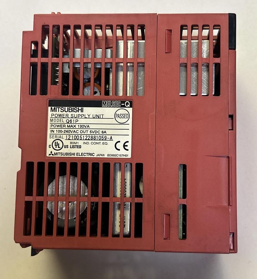 Used MITSUBISHI,Q61P,POWER SUPPLY 6A 100-240V