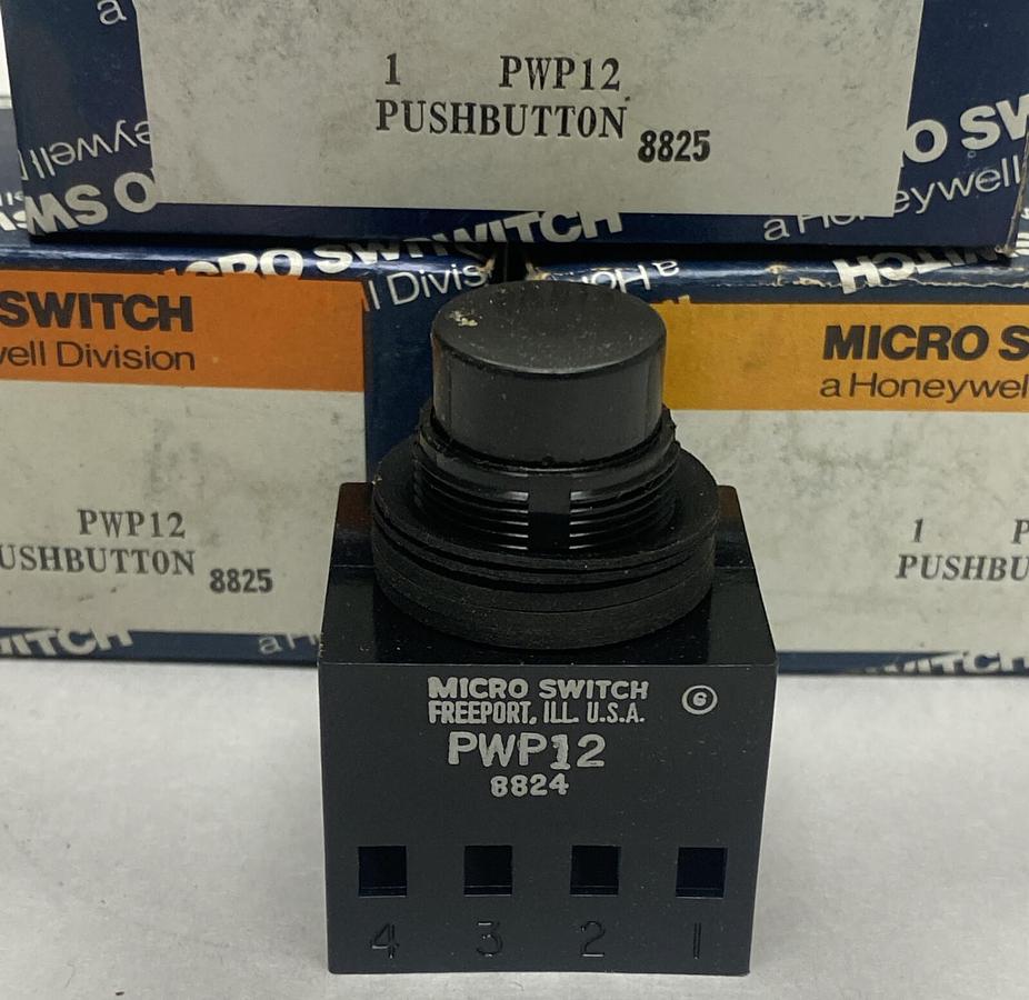 HONEYWELL MICROSWITCH,PWP12,PUSH BUTTON OPERATOR LOT OF 3 NOS