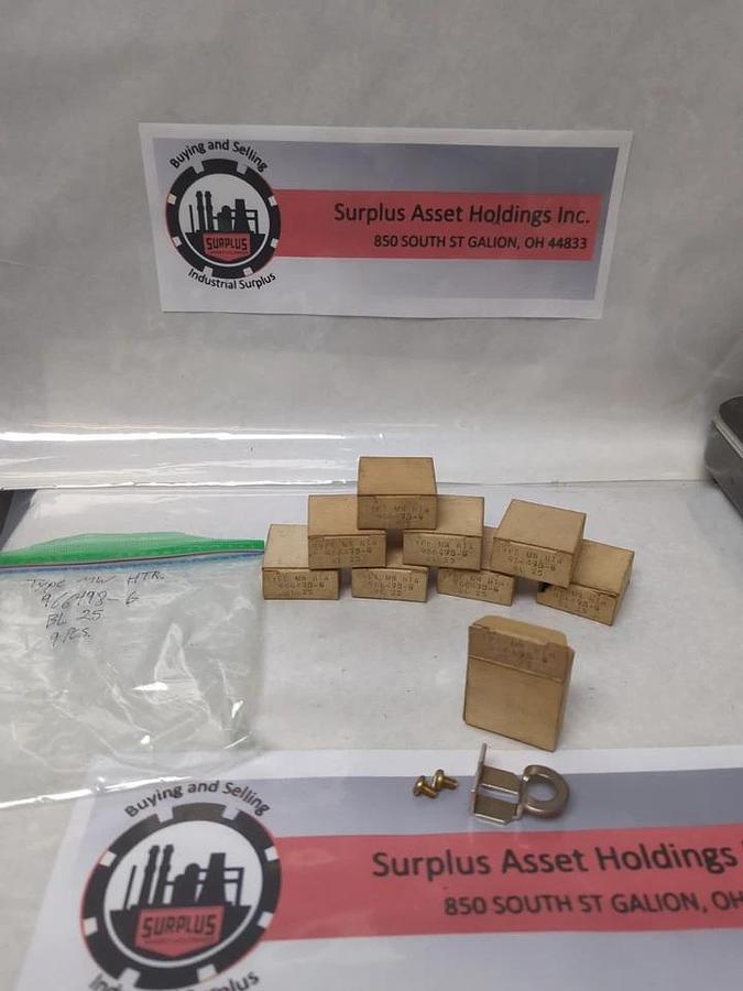 WESTINGHOUSE,966-498-G,TYPE MW OVERLOAD THERMAL HEATER RELAY LOT OF 9 NOS