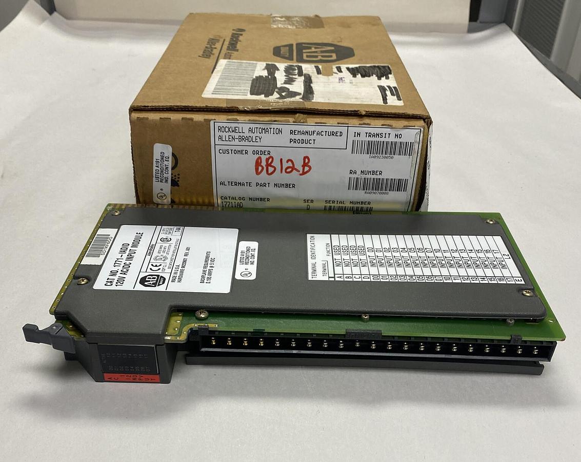 Used Allen-Bradley,1771-IAD,Ser D 120V AC/DC Input Module Refurbished