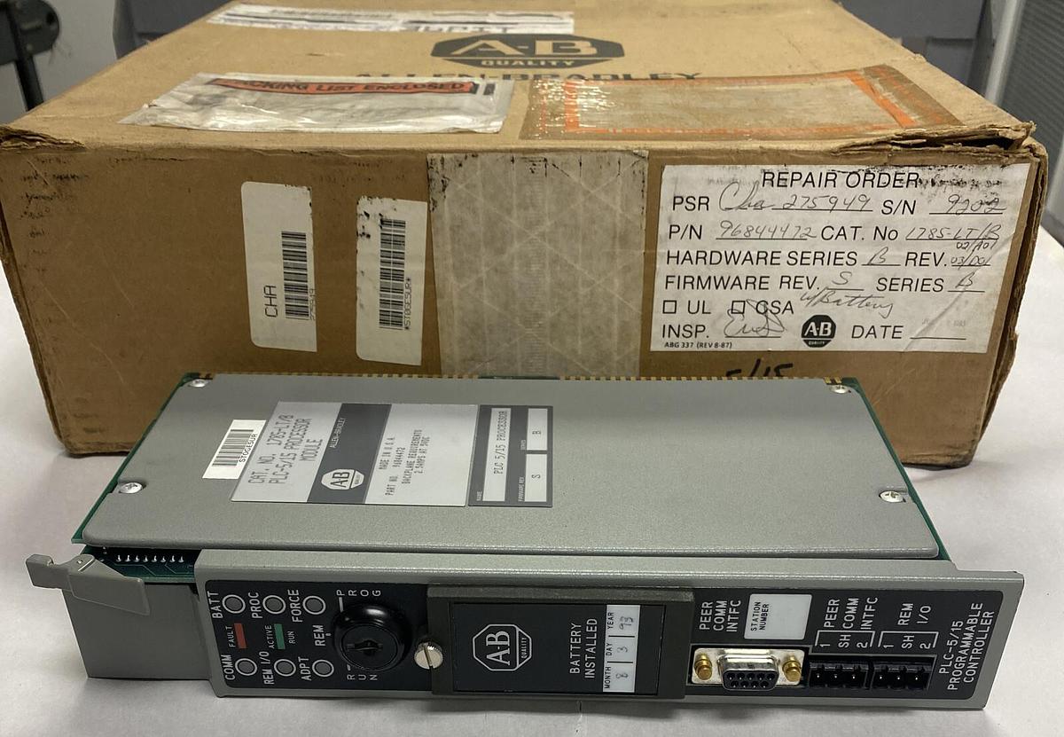 Used Allen-Bradley,1785-LT Ser B PLC-5/15,Processor Module Refurbished