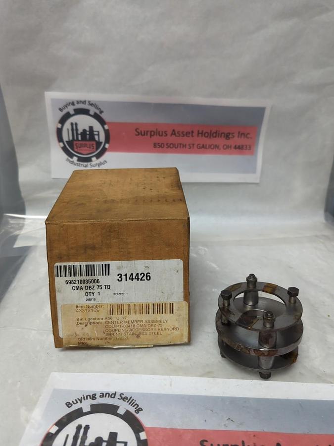 Used REXNORD,CMA DBZ 75 TD,COUPLING SENTER MEMBRANE PRE-OWNED