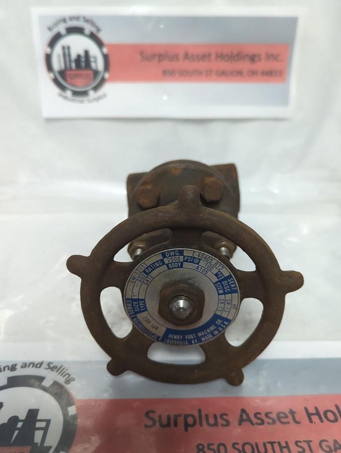Used HENRY VOGT,E-40405R13,GATE VALVE 1 INCH PRE-OWNED