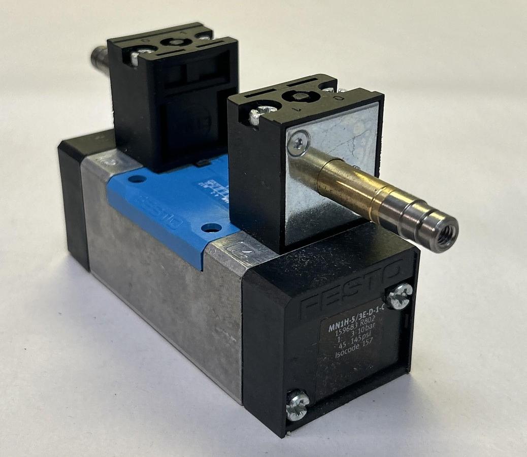 Used FESTO,MN1H-5/3E-D-1-C,SOLENOID VALVE NOS