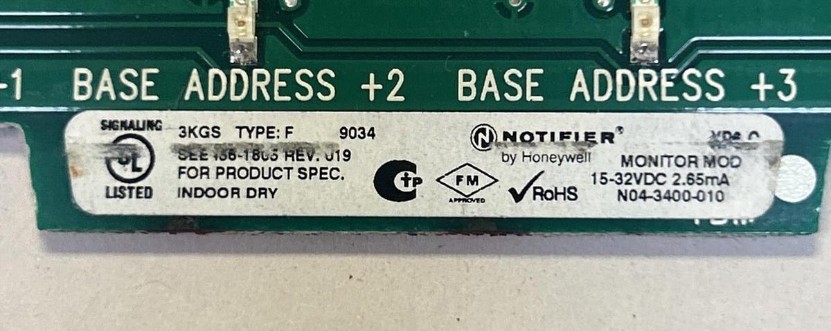 Used NOTIFIER,XP6-C,CIRCUIT CONTROL MODULE
