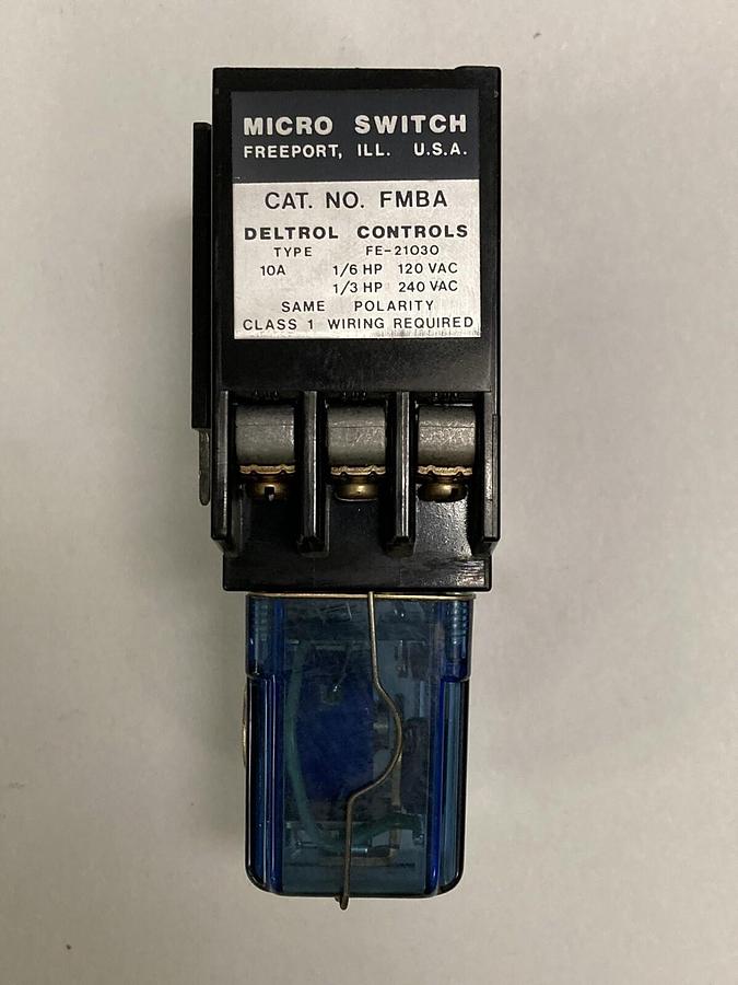 Used Micro Switch,FMBA FE-21030,Proximity Switch Amplifier Relay Coil 24 V