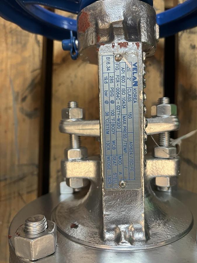 VELAN,F08-0064C-02TY-W320,GATE VALVE 2" 150 CLASS