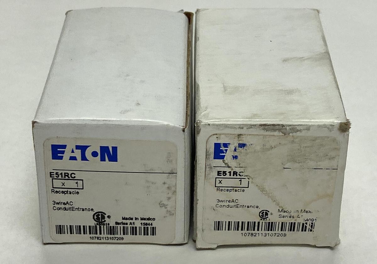 EATON,E51RC,LIMIT SWITCH RECEPTACLE LOT OF 2 NEW
