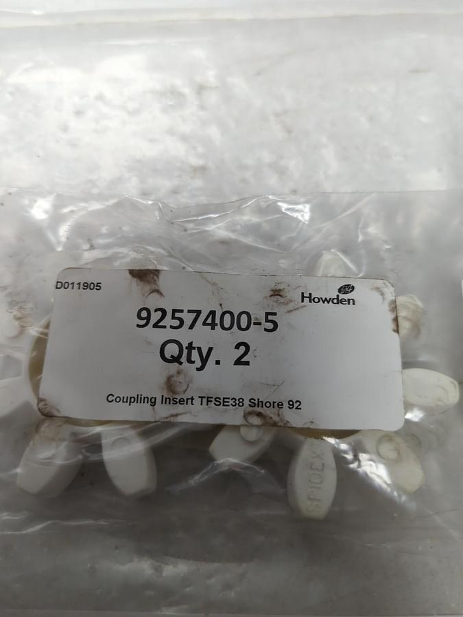 HOWDEN,TF-SE38,RUBBER COUPLING INSERT LOT OF 2 NOS
