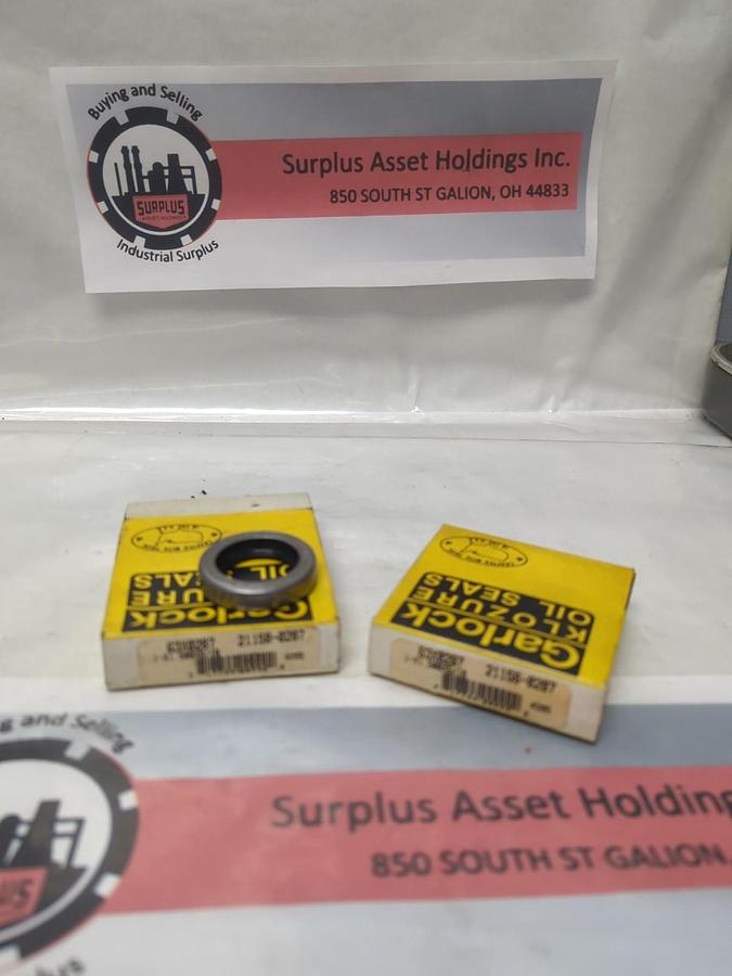 GARLOCK KLOZURE,21158-0287,OIL SEAL 1 X 1.5 X 5/16 LOT OF 2 NOS