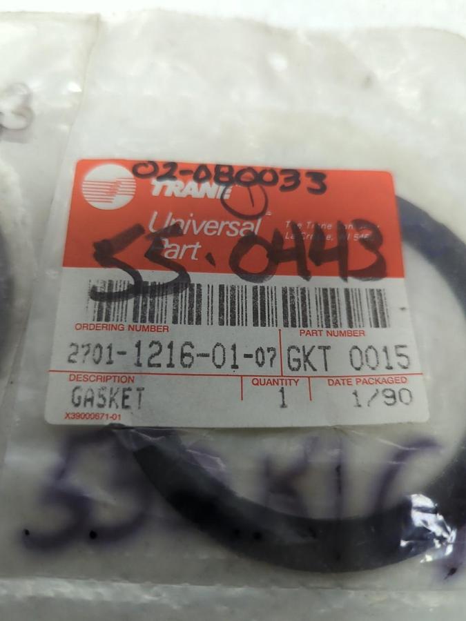 TRANE,GKT 0015,GASKET LOT OF 2 NOS