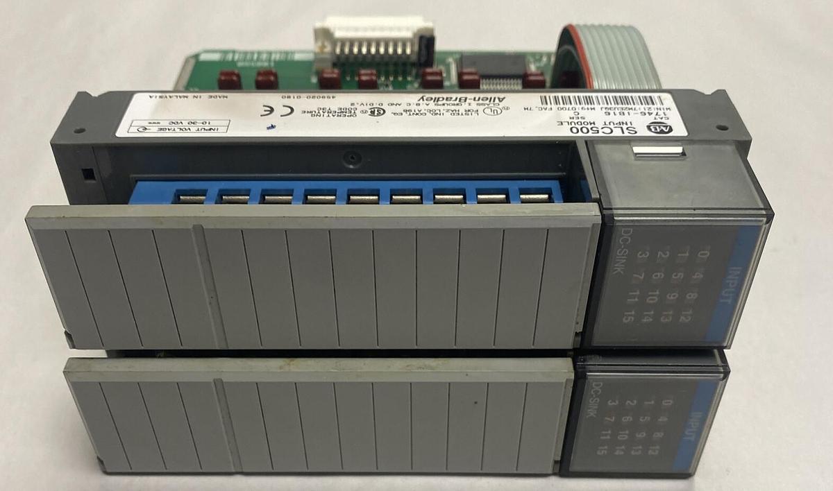 Used Allen-Bradley,1746-IB16,Ser C Input Module Lot Of 2