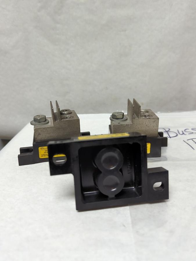 Used BUSS,1BS103,FUSE BLOCK HOLDER LOT OF 3 PRE-OWNED