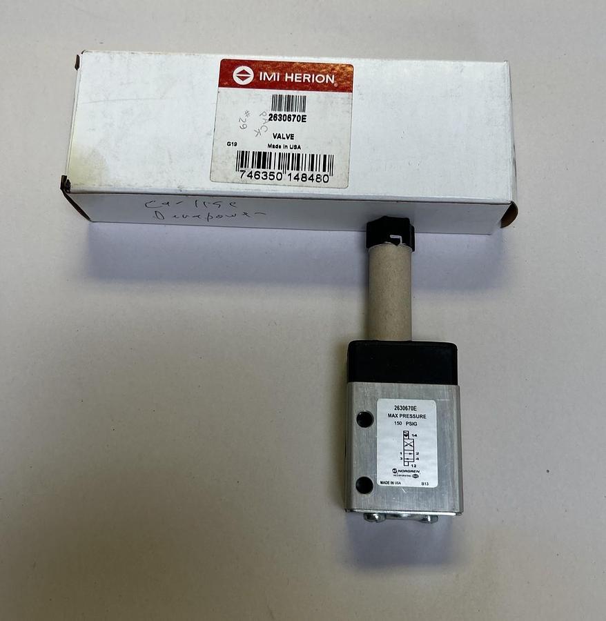 IMI HERION,2630670E,PNEUMATIC DIRECT SOLENOID VALVE NOS