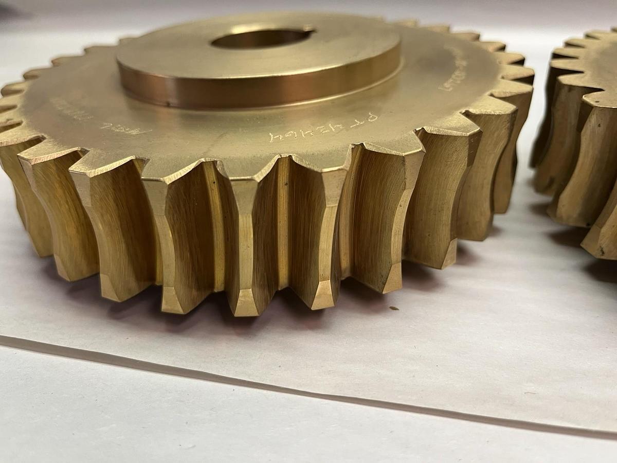WORM GEAR,42464,BORE 1.25" 50 TEETH GEAR 1.375" W X 6.50" Dia LOT 0F 2