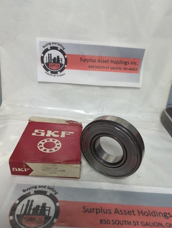 SKF,6310 2ZJEM,SHIELDED DEEP GROOVE BALL BEARING NOS