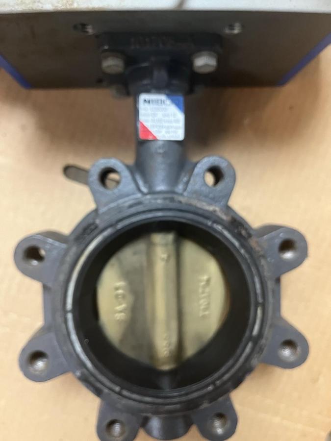 Used ABZ NIBCO,SR-115, ACTUATOR LD2000 BUTTERFLY VALVE 4" 200PSI E/P POSITIONER