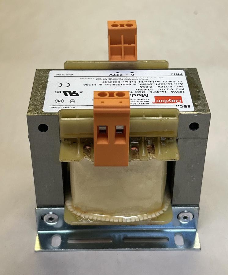 Used DAYTON,4MTP5,SAFETY ISOLATING TRANSFORMER