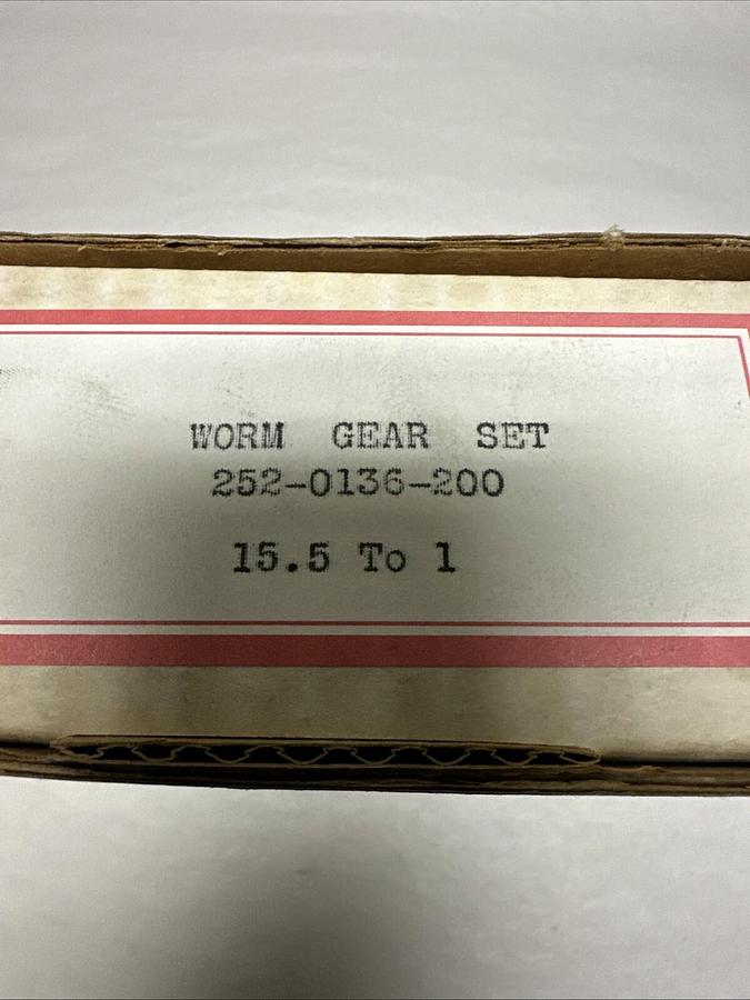 Used Unbranded,252-0136-200,15.5 to 1,Worm Gear Set